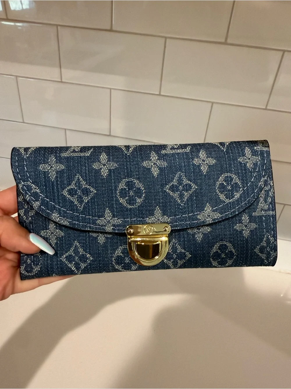 Denim Monogram Wallet